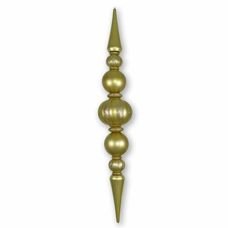 QUEENS OF CHRISTMAS Giant Shatterproof Finial Ornament, Gold ORN-OVS-100-GO